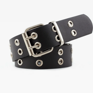 Y2K Aesthetic Eyelet Belt for Grunge and Coquette Outfits - Trendy Accessory