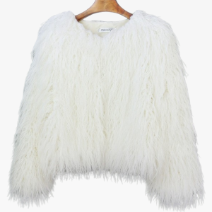 Y2K Aesthetic Faux Fur Jacket for Cozy Grunge and Coquette Style Outfits