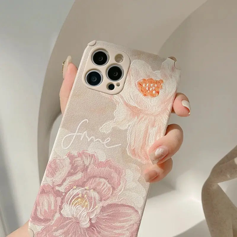 Y2K Aesthetic Fine Flower iPhone Case - Cute and Stylish Floral Design for Trendy Looks