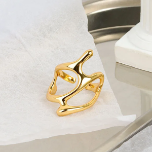 Y2K Aesthetic Irregular Ring - Unique Coquette Style Jewelry for Trendy Outfits