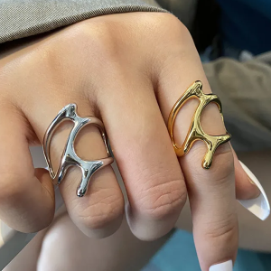 Y2K Aesthetic Irregular Ring - Unique Coquette Style Jewelry for Trendy Outfits