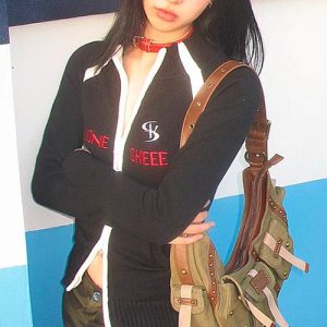 Y2K Aesthetic Jacket for Girls - Trendy Coquette Style Outerwear for Fashion Lovers