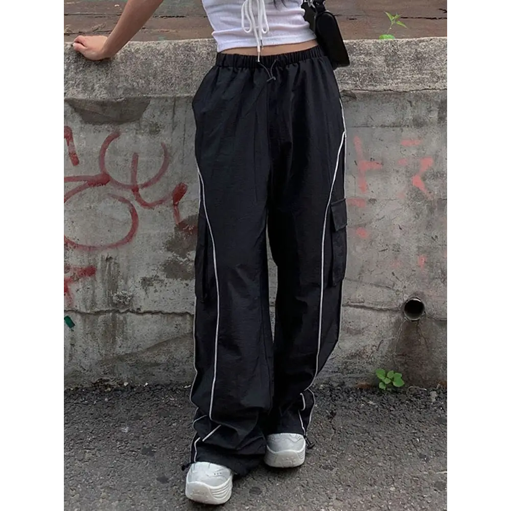 Y2K Aesthetic Jersey Sweatpants for Comfy and Trendy Street Style Outfits