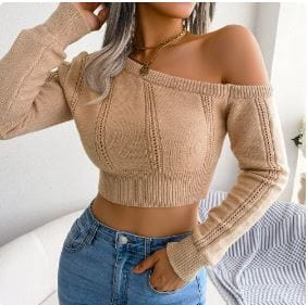 Y2K Aesthetic Knitted Crop Top - Trendy Cute Top for Coquette and Grunge Styles