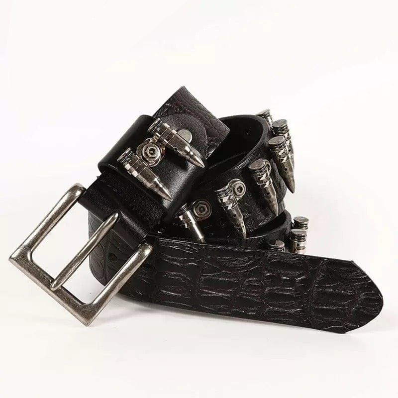 Y2K Aesthetic Leather Belt for Trendy Outfits and Vintage Style Accessories