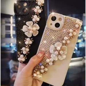 Y2K Aesthetic Pearl Flower Phone Case - Cute Kawaii Style for Trendy Looks