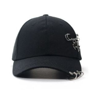 Y2K Aesthetic Piercing Ring Hats for Trendy Coquette and Grunge Outfits