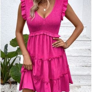 Y2K Aesthetic Pink Dress - Cute Coquette Style for Trendy Outfits and Fashion Lovers