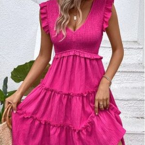 Y2K Aesthetic Pink Dress - Cute Coquette Style for Trendy Outfits and Fashion Lovers