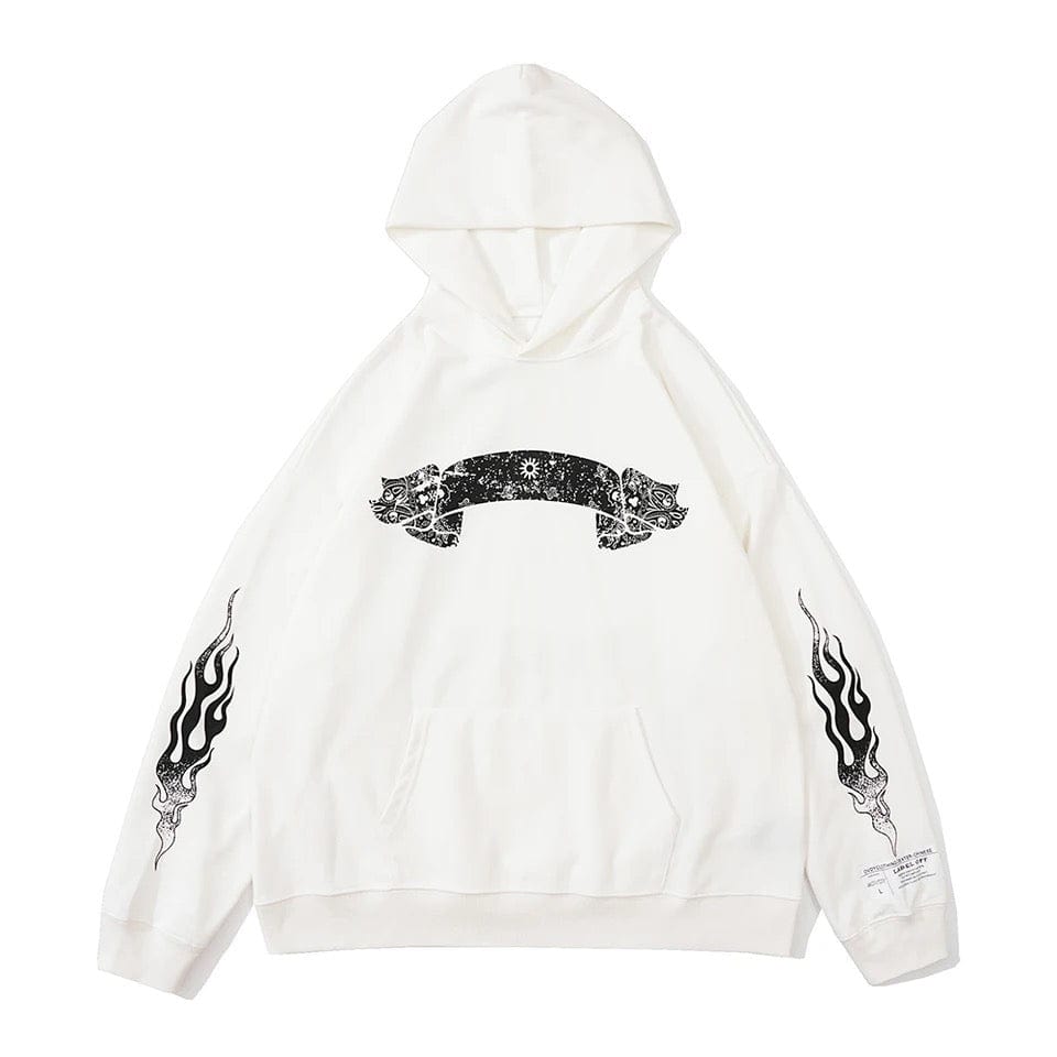 Y2K Aesthetic Print Hoodie - Trendy Y2K Fashion for Cozy and Stylish Outfits