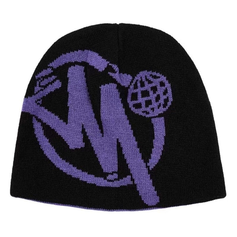 Y2K Aesthetic Printed Beanie for Trendy Looks and Cozy Vibes