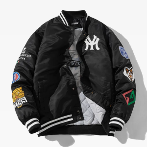 Y2K Aesthetic Retro Bomber Jacket - Vintage Style for Trendy Outfits and Comfy Looks