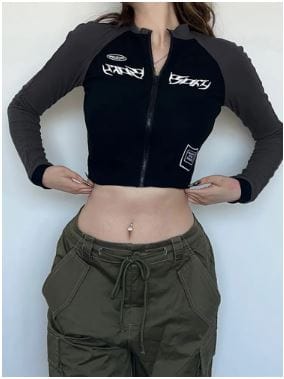 Y2K Aesthetic Sexy Tight Crop Top for Trendy Outfits and Stylish Looks