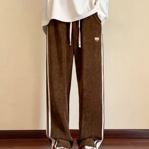 Y2K Aesthetic Side Stripe Sweatpants for Comfy Grunge Style and Casual Outfits