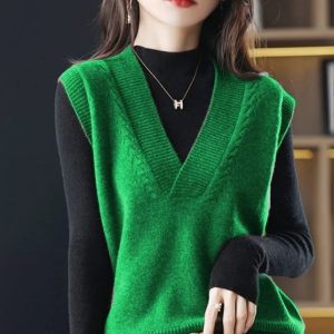 Y2K Aesthetic Sweater Tank Top - Trendy Cute Crop for Coquette and Grunge Styles