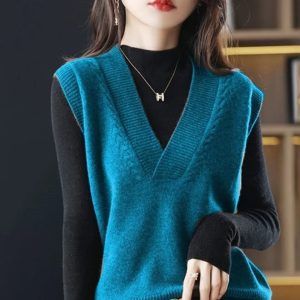 Y2K Aesthetic Sweater Tank Top - Trendy Cute Crop for Coquette and Grunge Styles