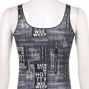 Y2K Aesthetic Tank Top - Cute Crop Top for Coquette and Grunge Styles