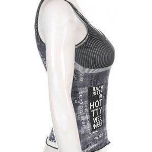 Y2K Aesthetic Tank Top - Cute Crop Top for Coquette and Grunge Styles