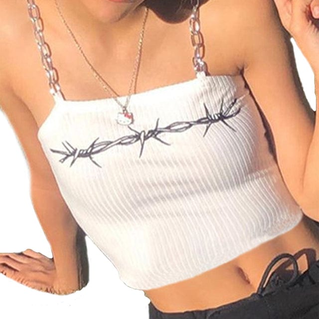 Y2K Aesthetic Tank Tops - Cute Crop Tops for Coquette and Grunge Styles