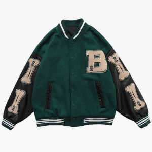 Y2K Aesthetic Varsity Jacket: Trendy Retro Style for Ultimate Y2K Fashion Vibes