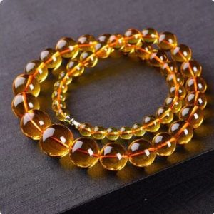 Y2K Amber Necklace: Vintage-Inspired Aesthetic Jewelry for Coquette and Grunge Styles