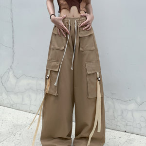 Y2K Baggy Cargo Pants for Trendy Aesthetic Outfits - Comfy and Stylish Women's Fashion