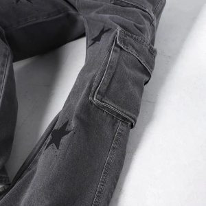 Y2K Baggy Cargo Pants for Trendy Aesthetic Outfits - Vintage Grunge Style