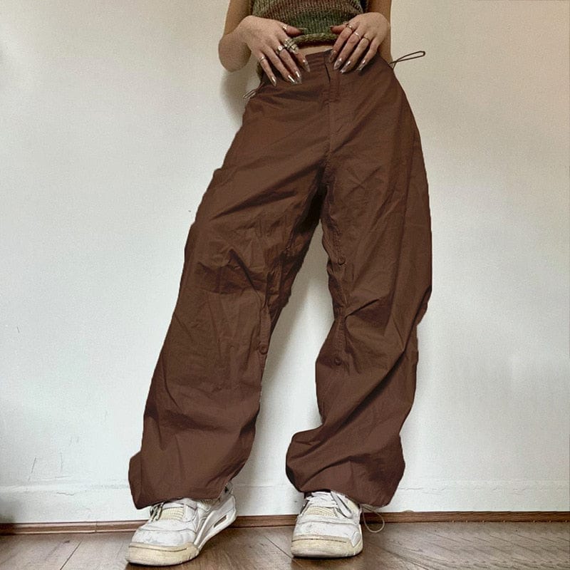 Y2K Baggy Cargo Pants for Trendy Coquette and Grunge Aesthetic Outfits