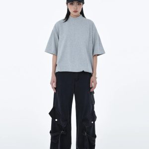 Y2K Baggy Cargo Pants for Trendy Grunge Aesthetic Outfits and Comfy Everyday Wear