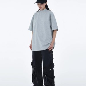 Y2K Baggy Cargo Pants for Trendy Grunge Aesthetic Outfits and Comfy Everyday Wear