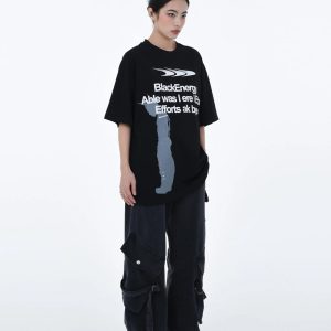 Y2K Baggy Cargo Pants for Trendy Grunge Aesthetic Outfits and Comfy Everyday Wear