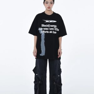 Y2K Baggy Cargo Pants for Trendy Grunge Aesthetic Outfits and Comfy Everyday Wear