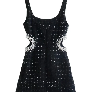 Y2K Beaded Dress: Trendy Coquette Aesthetic for Chic Y2K Fashion Lovers