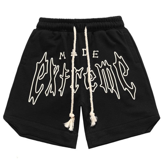 Y2K Black Bone Shorts - Trendy Grunge Aesthetic for Stylish Outfits