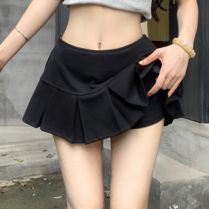 Y2K Black Pleated Mini Skirt - Grunge Aesthetic Cute Skirt for Stylish Outfits