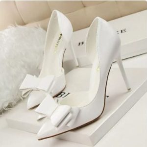 Y2K Bow Knot High Heels - Chic Coquette Style Footwear for Trendy Aesthetic Outfits