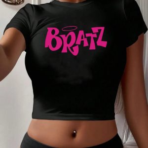 Y2K Bratz Baby Tee: Cute Vintage-Inspired Top for Y2K Fashion Lovers