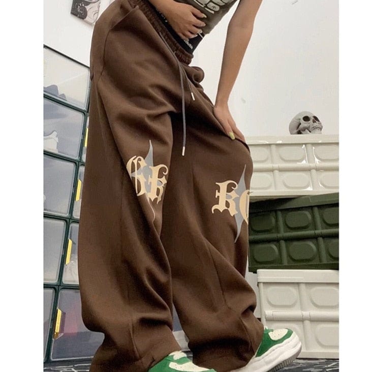 Y2K Brown Cargo Pants for Trendy Grunge Aesthetic Outfits and Comfy Everyday Wear