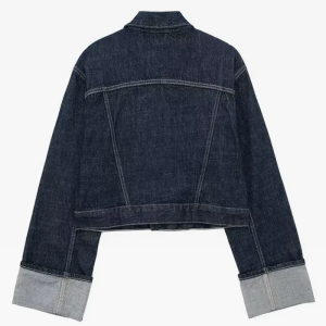 Y2K Cropped Denim Jacket - Vintage-Inspired Aesthetic Outerwear for Trendy Outfits