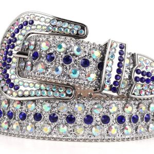 Y2K Crystal Rhinestone Belt for Coquette and Grunge Aesthetic Outfits