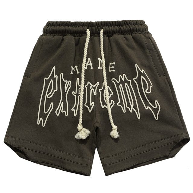 Y2K Deep Brown Bone Shorts for Trendy Grunge and Coquette Aesthetic Outfits