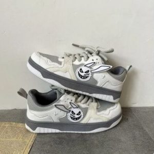 Y2K Demon Rabbit Sneakers: Trendy Y2K Aesthetic Footwear for Edgy Style Enthusiasts