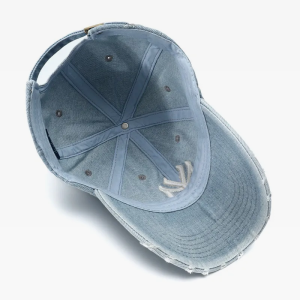 Y2K Denim NY Hat: Trendy Grunge Aesthetic Accessory for Stylish Outfits