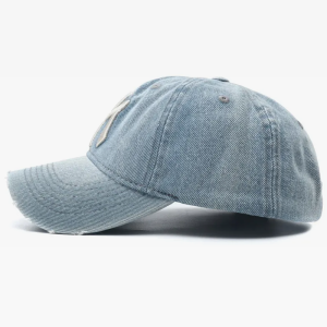 Y2K Denim NY Hat: Trendy Grunge Aesthetic Accessory for Stylish Outfits