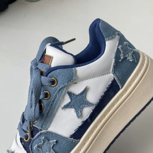 Y2K Denim Sneakers for Women - Trendy Grunge Style with Aesthetic Appeal