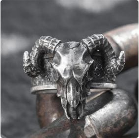 Y2K Devil Horn Ring - Edgy Grunge Aesthetic Jewelry for Bold Fashion Statements