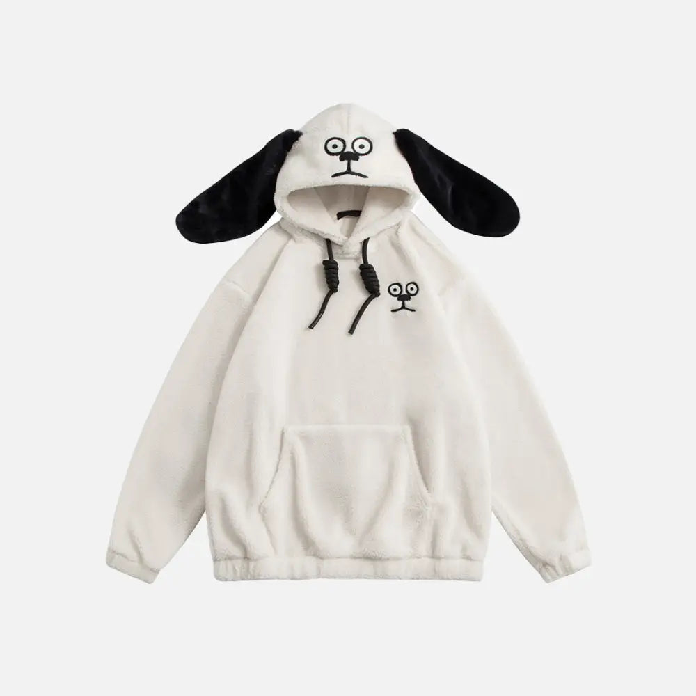 Y2K Dog Ears Hoodie: Cute and Comfy Aesthetic Top for Y2K Fashion Lovers