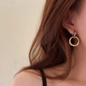 Y2K Fashion 2000s Hoop Earrings - Retro Aesthetic Jewelry for Trendy Outfits