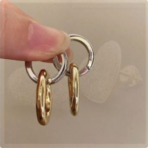 Y2K Fashion 2000s Hoop Earrings - Retro Aesthetic Jewelry for Trendy Outfits