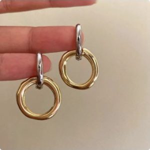 Y2K Fashion 2000s Hoop Earrings - Retro Aesthetic Jewelry for Trendy Outfits